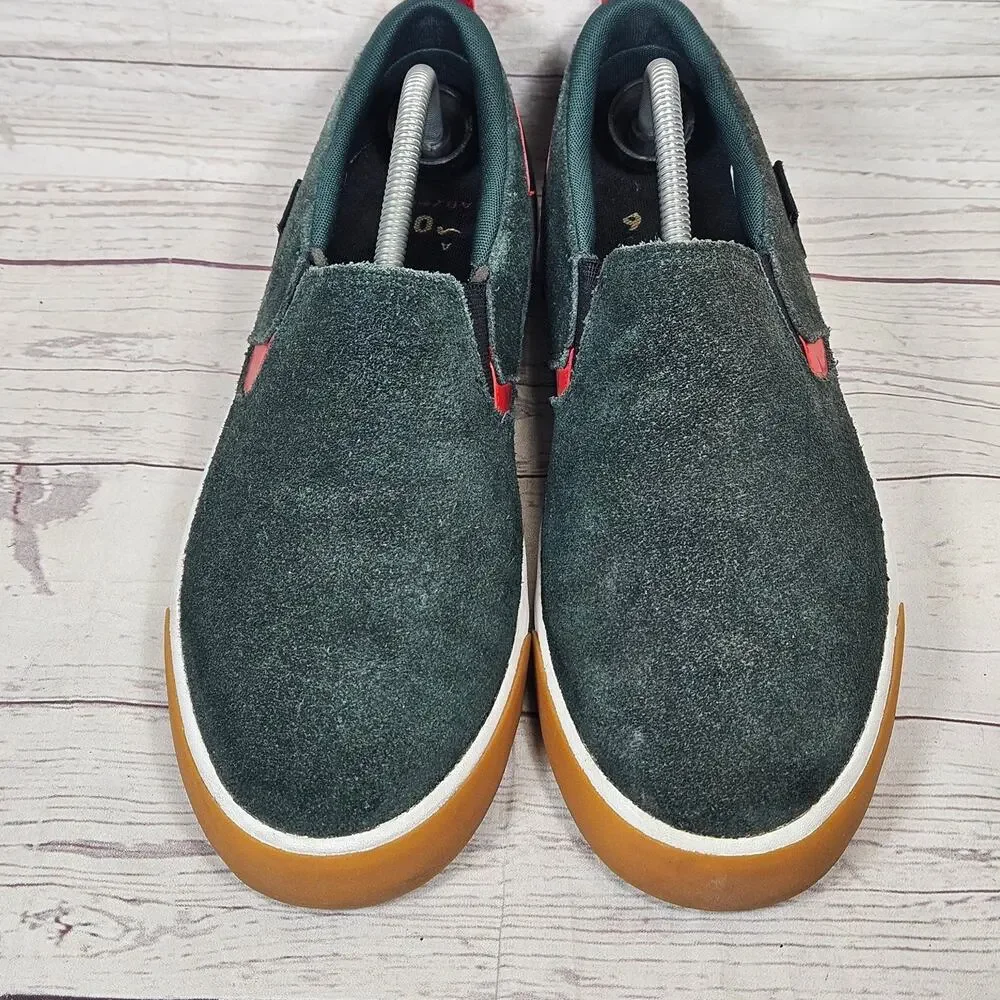 New Balance 306 Jamie Foy Men's 10.5 Dark Green Red Slip On Skate Suede Gum